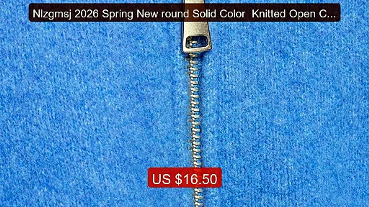 Nlzgmsj 2026 Spring New round Solid Color  Knitted Open Cardigan W... -- Best Deal 2026 | Shop Now!