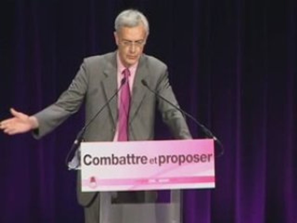 Jean-Louis Bianco à la Maison de la Chimie, le 28 juin 2008