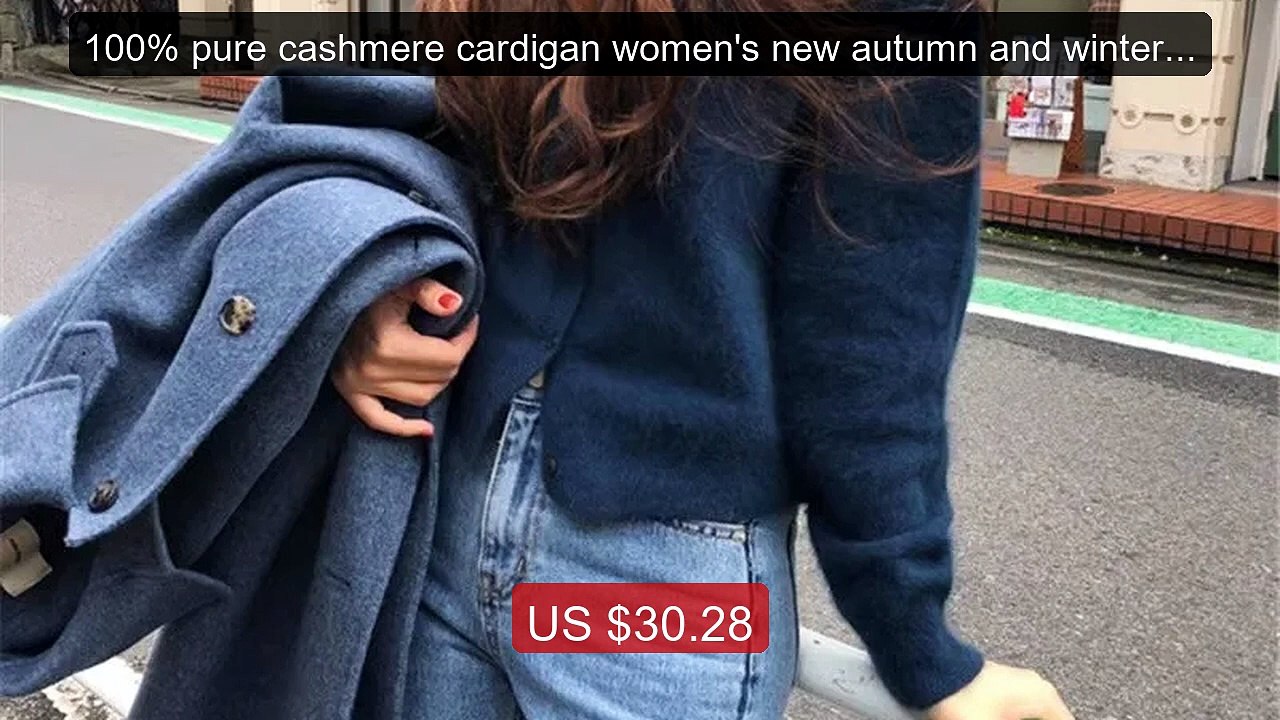 100% pure cashmere cardigan women's new autumn and winter rou... -- Amazing Value 2026 | Must Have!