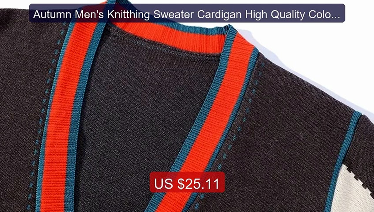 Autumn Men's Knitthing Sweater Cardigan High Quality Color ... -- Top Pick 2026 | Unbeatable Price!