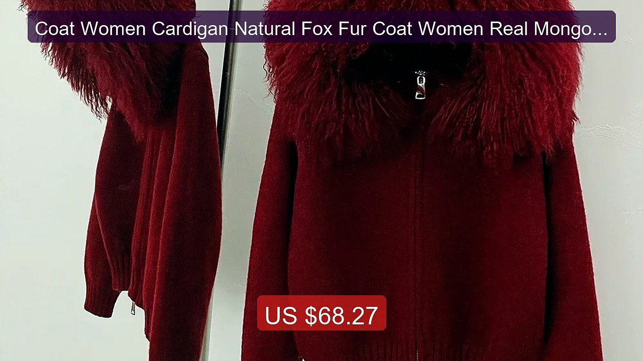 Coat Women Cardigan Natural Fox Fur Coat Women Real Mongoli... -- Top Pick 2026 | Unbeatable Price!
