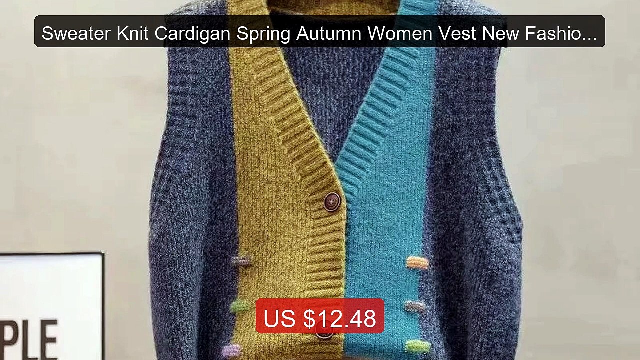 Sweater Knit Cardigan Spring Autumn Women Vest New Fashion Loose Al... -- Top Rated 2026 | Buy Now!