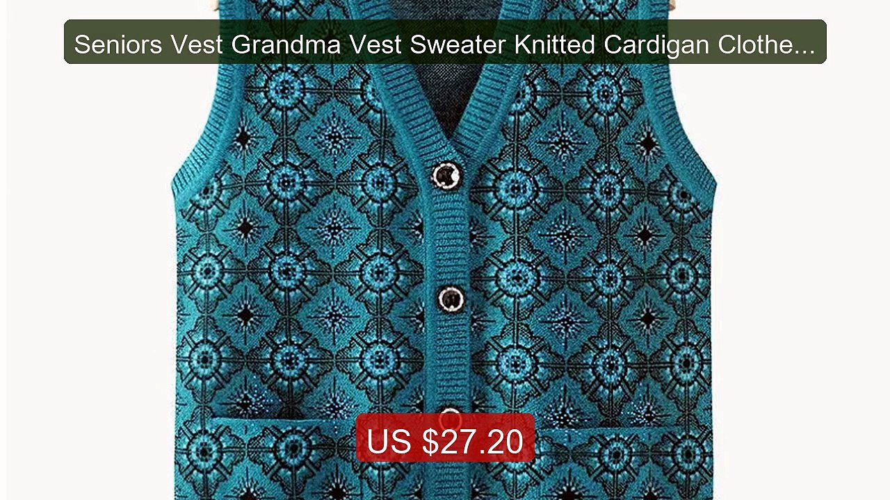 Seniors Vest Grandma Vest Sweater Knitted Cardigan Clothes Au... -- Amazing Value 2026 | Must Have!