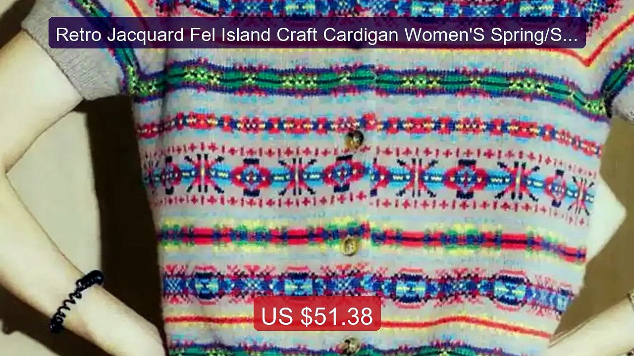 Retro Jacquard Fel Island Craft Cardigan Women'S Spring/Sum... -- Top Pick 2026 | Unbeatable Price!
