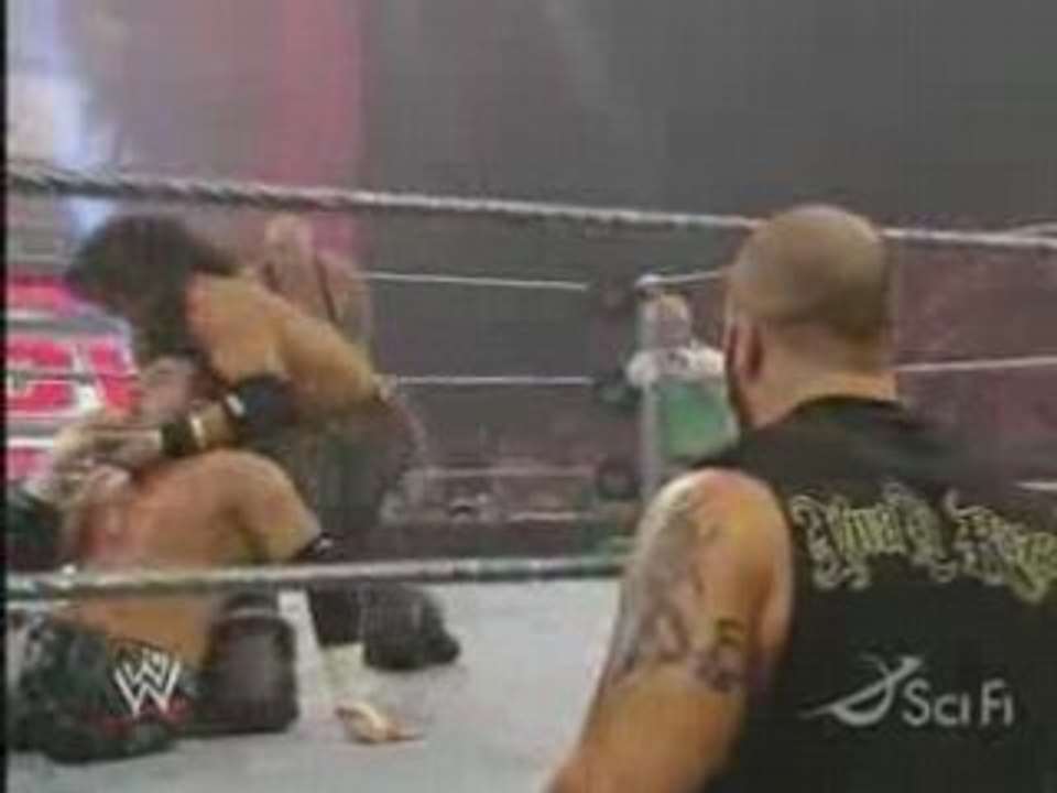 ECW 1.7.08-  Six man Tag Team match part 2/2