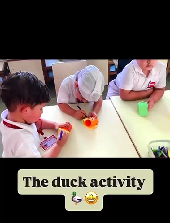 Duck Design Through Cutting Activity for Kids | BIPS Patiala