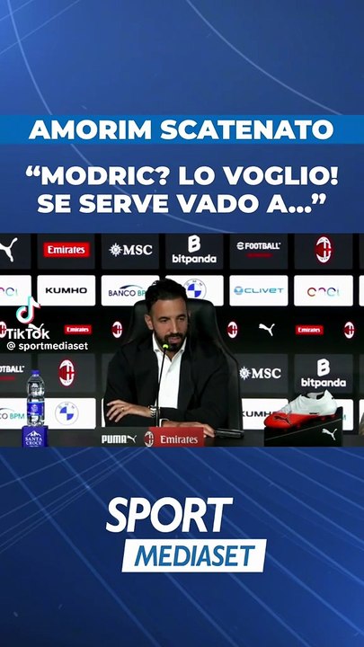 Amorim continua a parlare con Modric: "Al massimo qualche giorno di riposo..."
