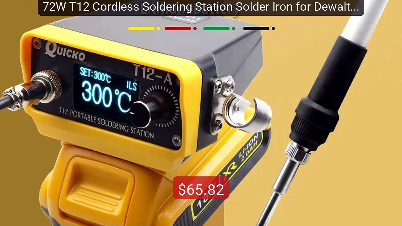 72W T12 Cordless Soldering Station Solder Iron for Dewalt/Mak... -- Amazing Value 2026 | Must Have!