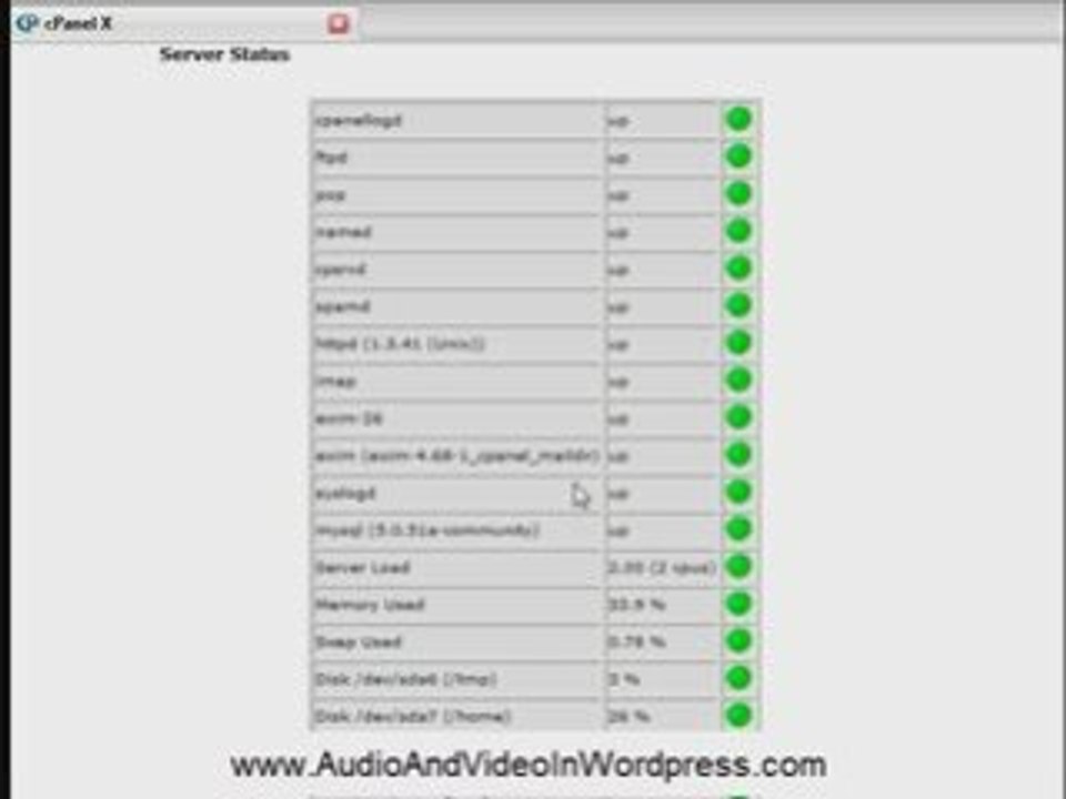 Web Hosting Cpanel Overview