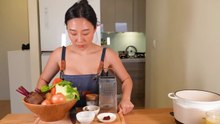 Asian Wife Cooks Traditional Borscht for Her Russian Husband 🇷🇺❤️ | Roman & Sharon Couple