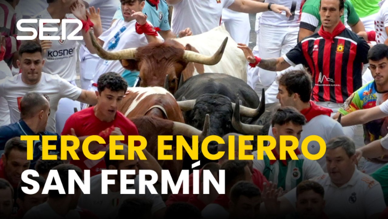 Así ha sido el tercer encierro de San Fermin 2026
