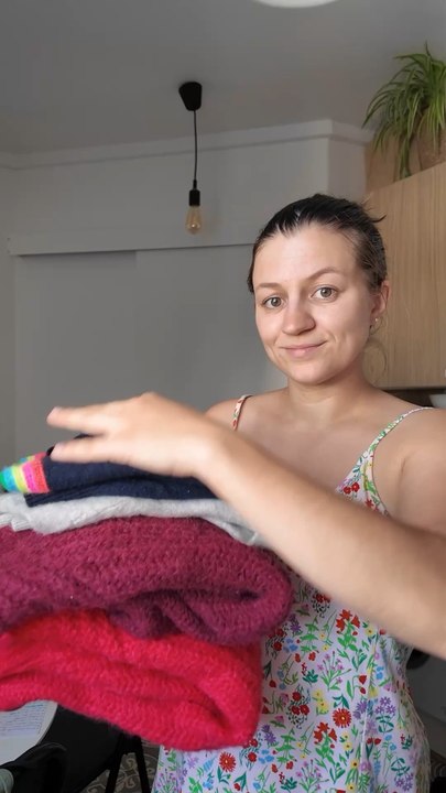 J’ai fait le lavage annuel de mes pulls 👀