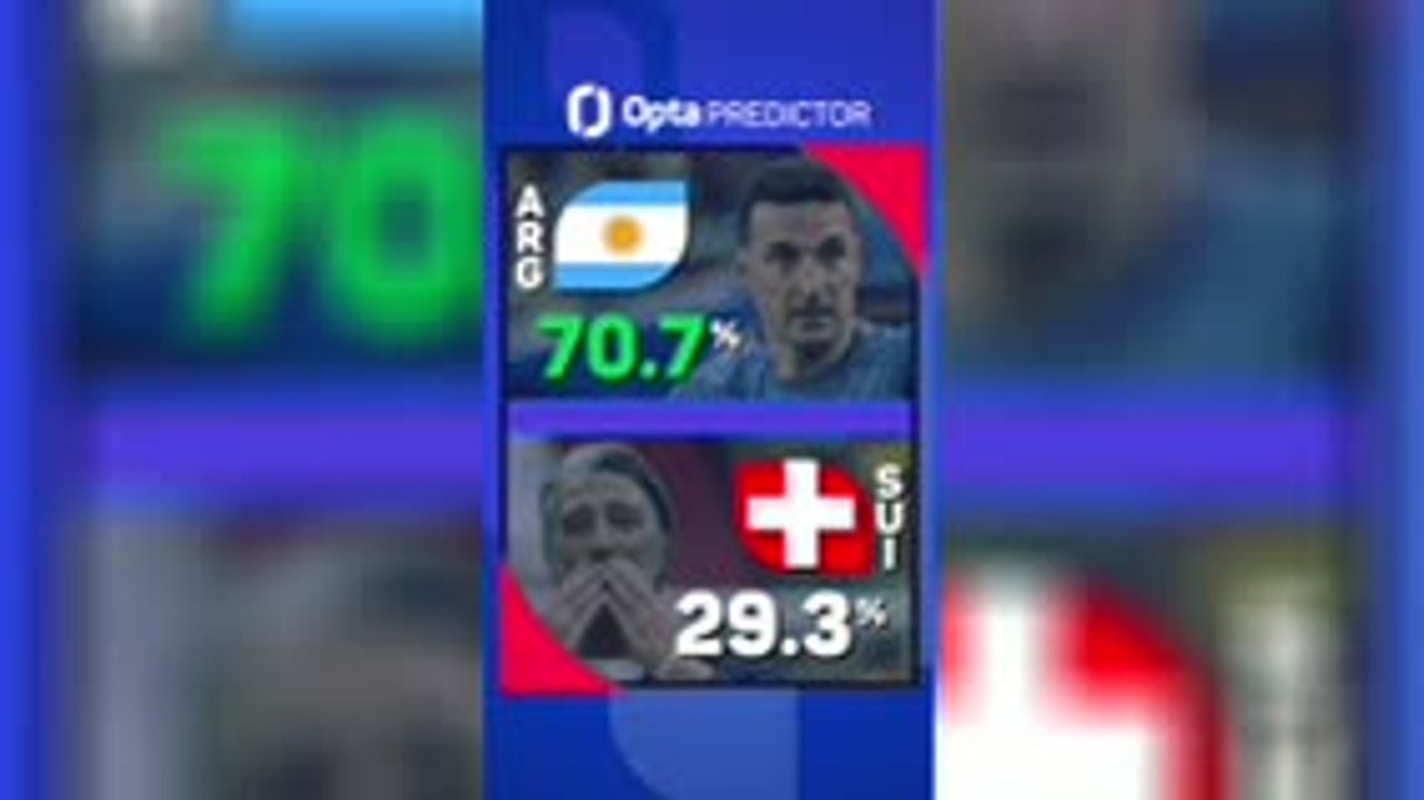 Argentina v Switzerland - Opta Predictor