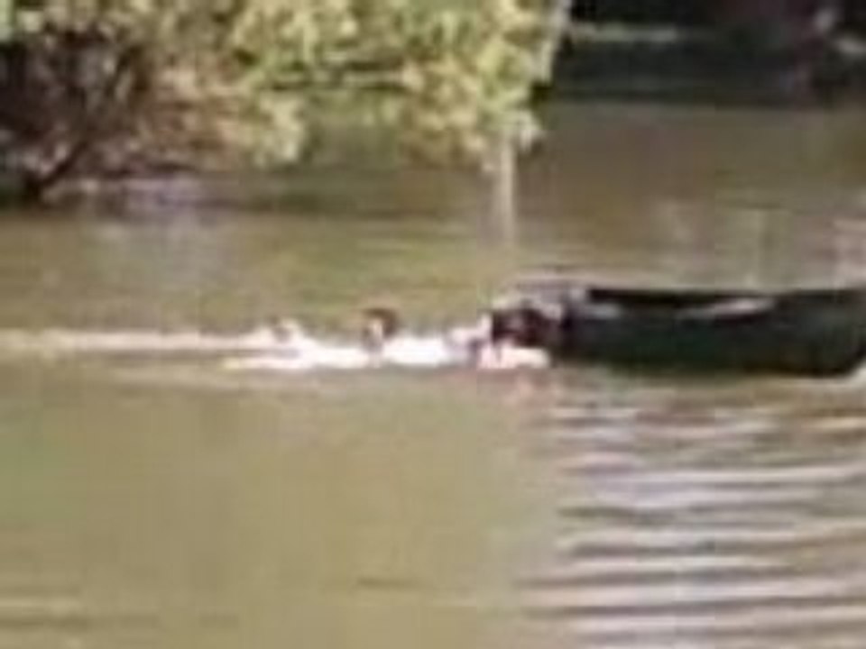 DOudou Gain'sgain sur une barque