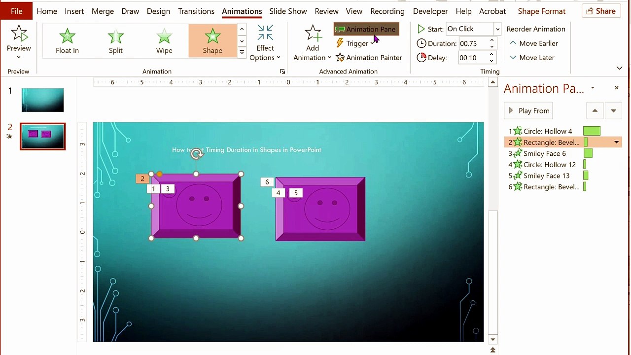 How to Change Animation Speed of Shapes in PowerPoint