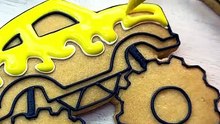 The Perfect Monster Truck For His Weekend Hobby🔥 #fatherday #cookiedecorating #satisfying