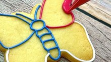 Beautiful  Butterfly Cookie Decorating🦋 #cookiedecorating #satisfying #royalicing  #4thofjuly