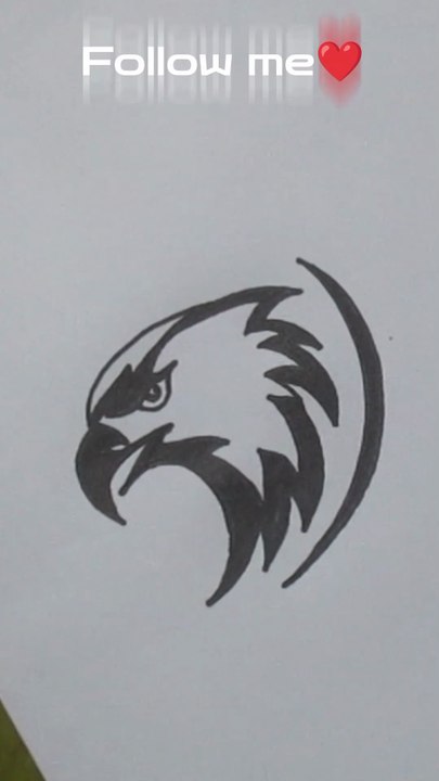 Draw Eagle art logo style