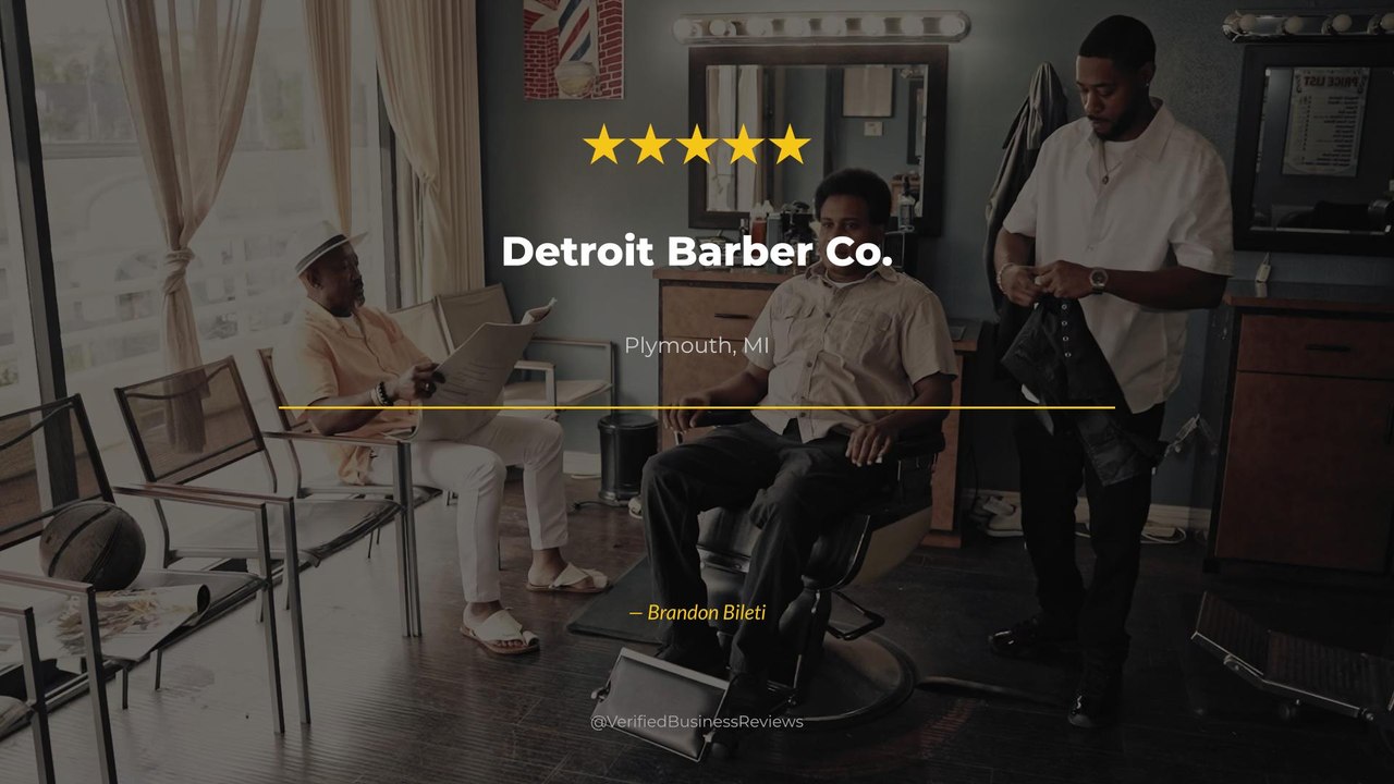Brandon Bileti reviews Detroit Barber Co. — barbershop services Review Plymouth, MI | 5★