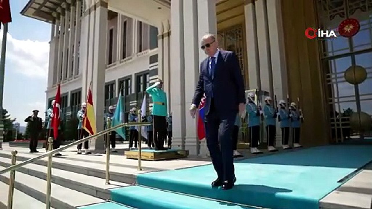 Cumhurbaşkanı Erdoğan, Slovakya Cumhurbaşkanı Pellegrini ile görüştü