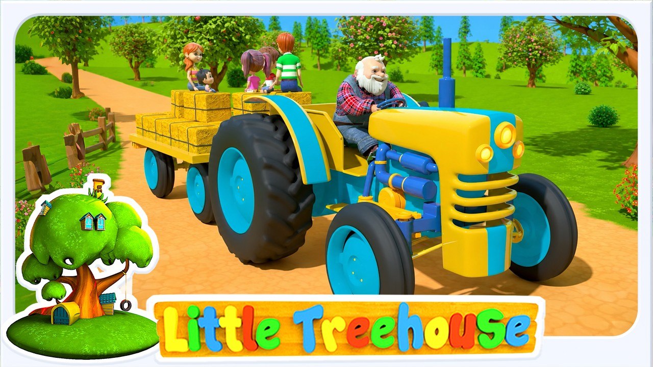 Les Roues du Tracteur By Zebra Francaise | French Nursery Rhymes for Kids | Cartoon Songs