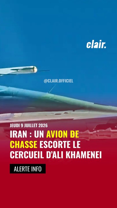 Un avion de chasse iranien a escorté l’appareil transportant le cercueil d’Ali Khamenei jusqu’à Machhad, où l’ancien guide suprême doit être inhumé.
