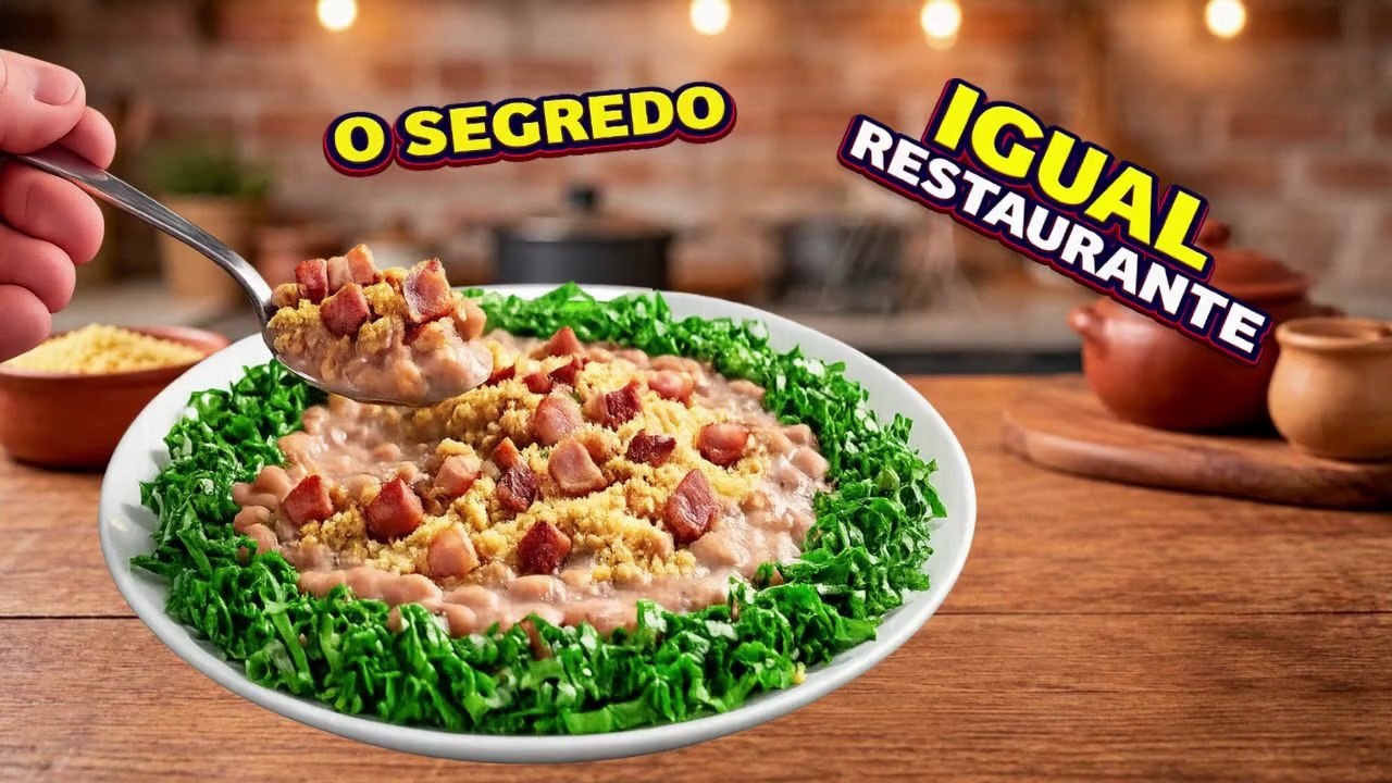 VIRADO DE FEIJÃO CREMOSO: O Segredo do Feijão com Farinha de Milho Igual Restaurante!