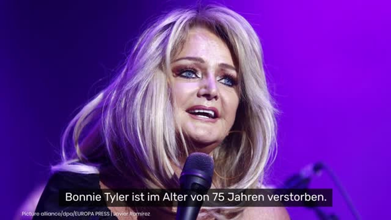 Bonnie Tyler ist tot: Rock-Ikone (75) stirbt nach schwerer Krankheit in Klinik