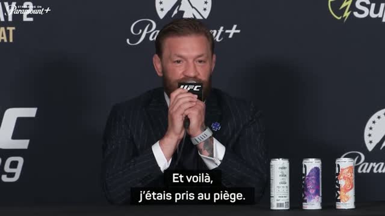 UFC 329 - McGregor sur sa période sombre : "J’étais pris au piège"