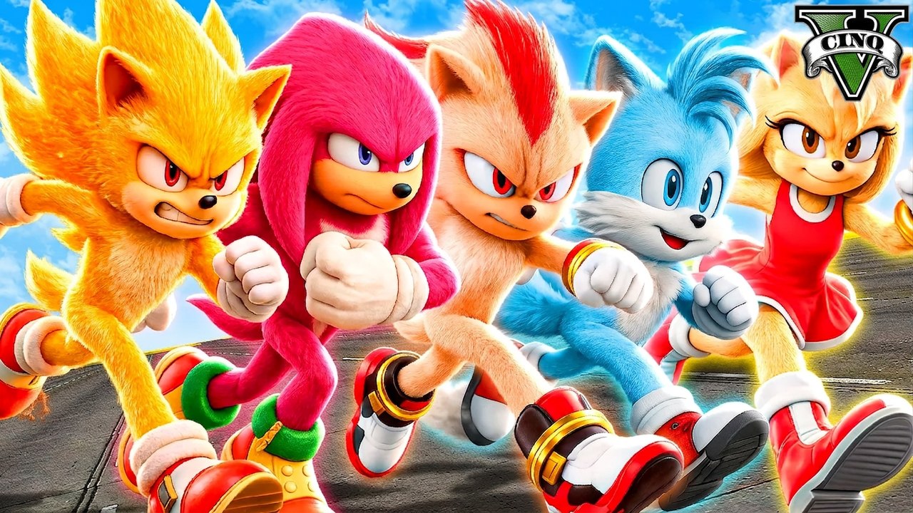 Quel personnage de Super Sonic est le plus rapide dans GTA 5 ? (mod du film Sonic)