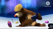 RARE/UK Masha And The Bear 2014 Anomaly JUMPSCARE WARNING April Fool Days Version English Version