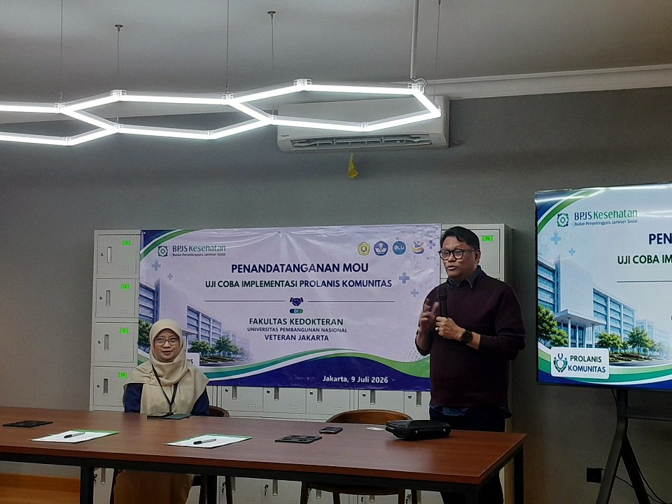 🏥🤝 Fakultas Kedokteran UPN Veteran Jakarta bersama BPJS Kesehatan resmi menjalin kerja sama uji coba Program Pengelolaan Penyakit Kronis (PROLANIS) Komunitas.