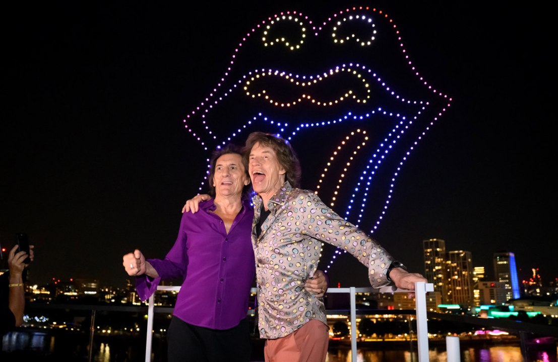 The Rolling Stones light up London with drone show celebrating new album Foreign Tongues