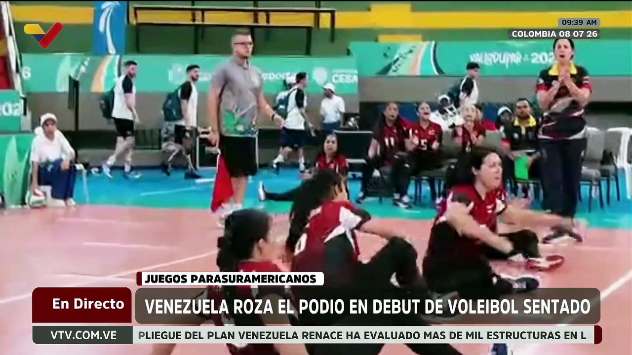 Selección femenina de Voleibol conquistó el cuarto lugar en los Juegos Parasuramericanos Valledupar