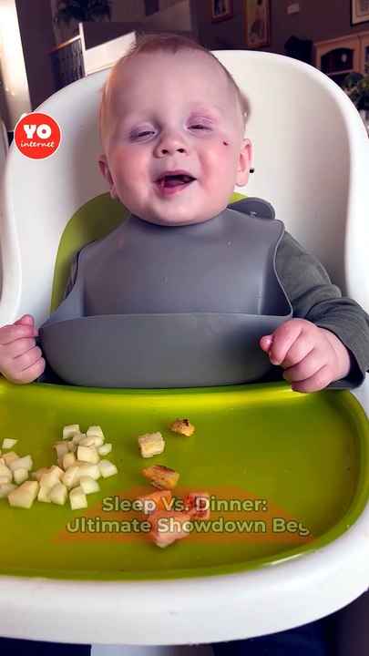 The Great Dinner Dilemma: Toddler Torn Between Food and Sleep