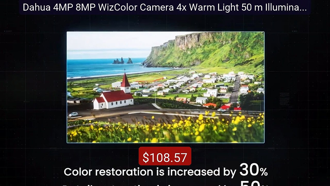 Dahua 4MP 8MP WizColor Camera 4x Warm Light 50 m Illumination ... -- Best Buy 2026 | Great Quality!