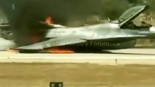 F-16 Emergency Landing In Greece