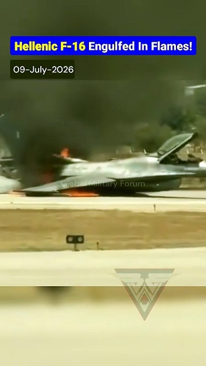 F-16 Emergency Landing In Greece