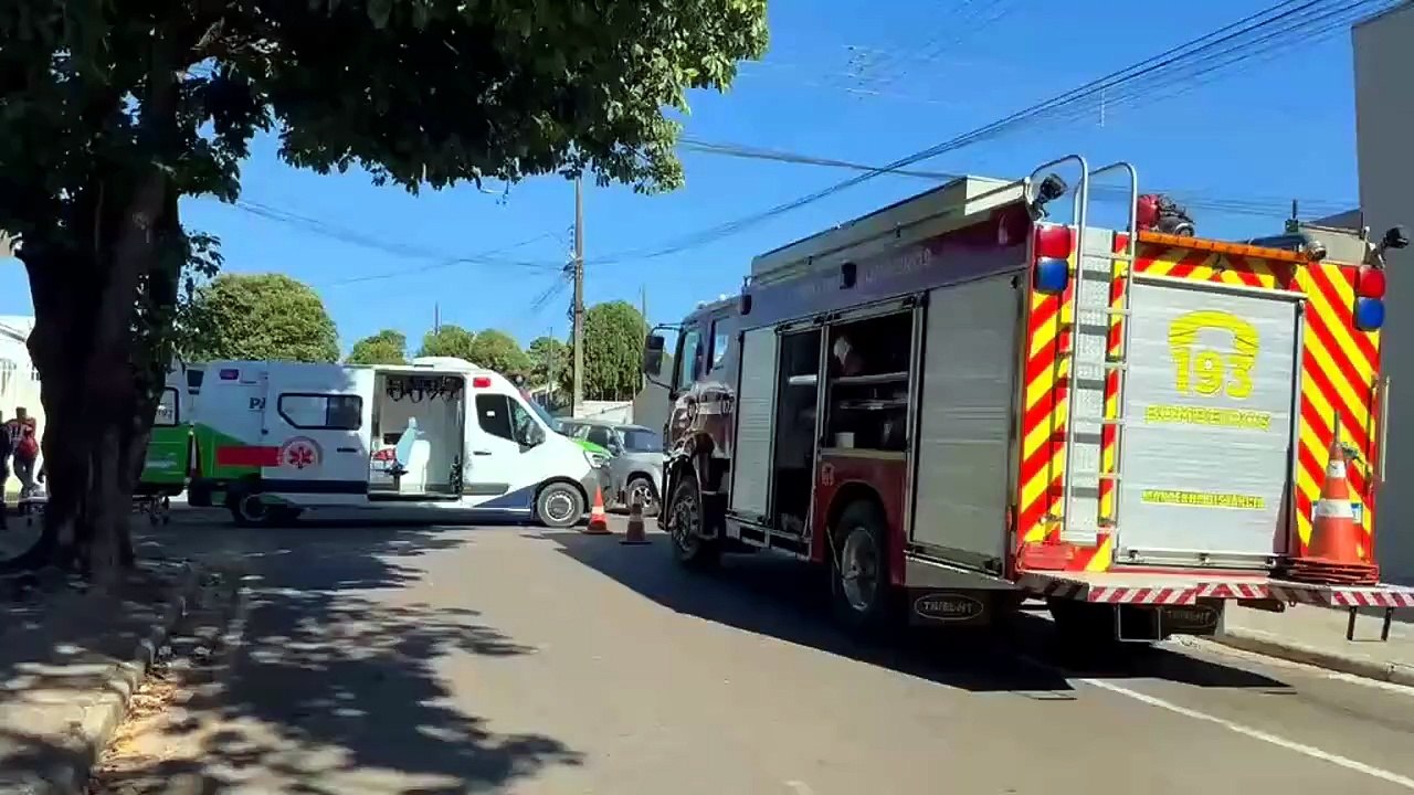Operário passa mal sobre telhado e é resgatado a cinco metros de altura em Umuarama
