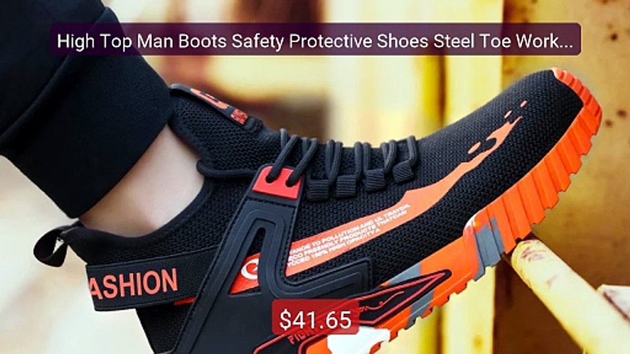 High Top Man Boots Safety Protective Shoes Steel Toe Work Sho... -- Amazing Value 2026 | Must Have!