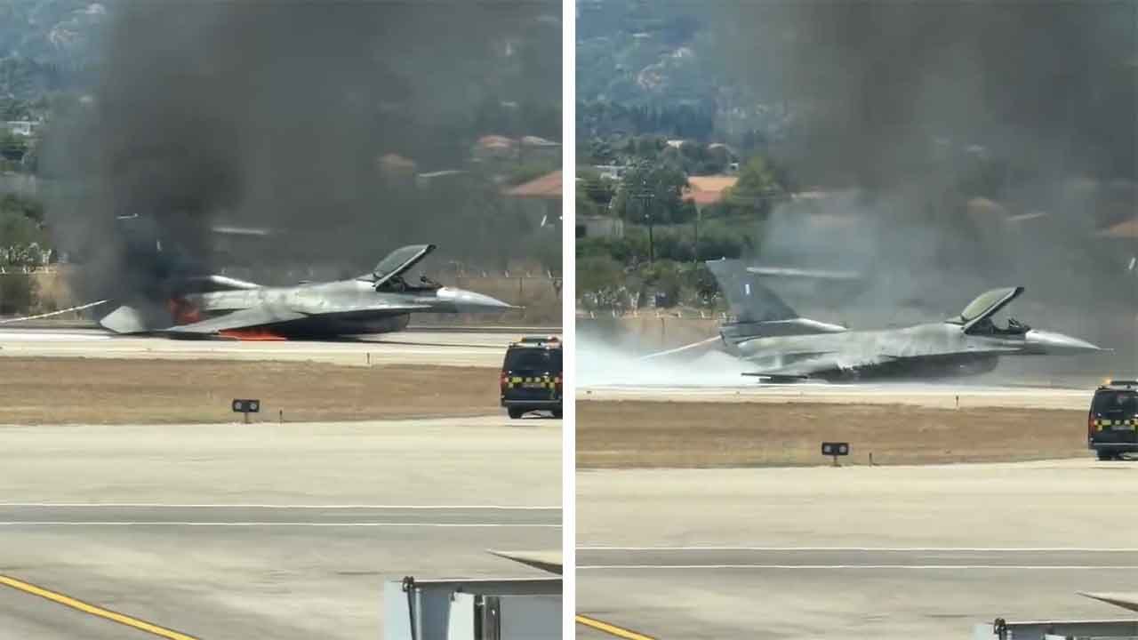 ギリシャ空軍のF-16、火災警報を受けザキントス島に緊急着陸