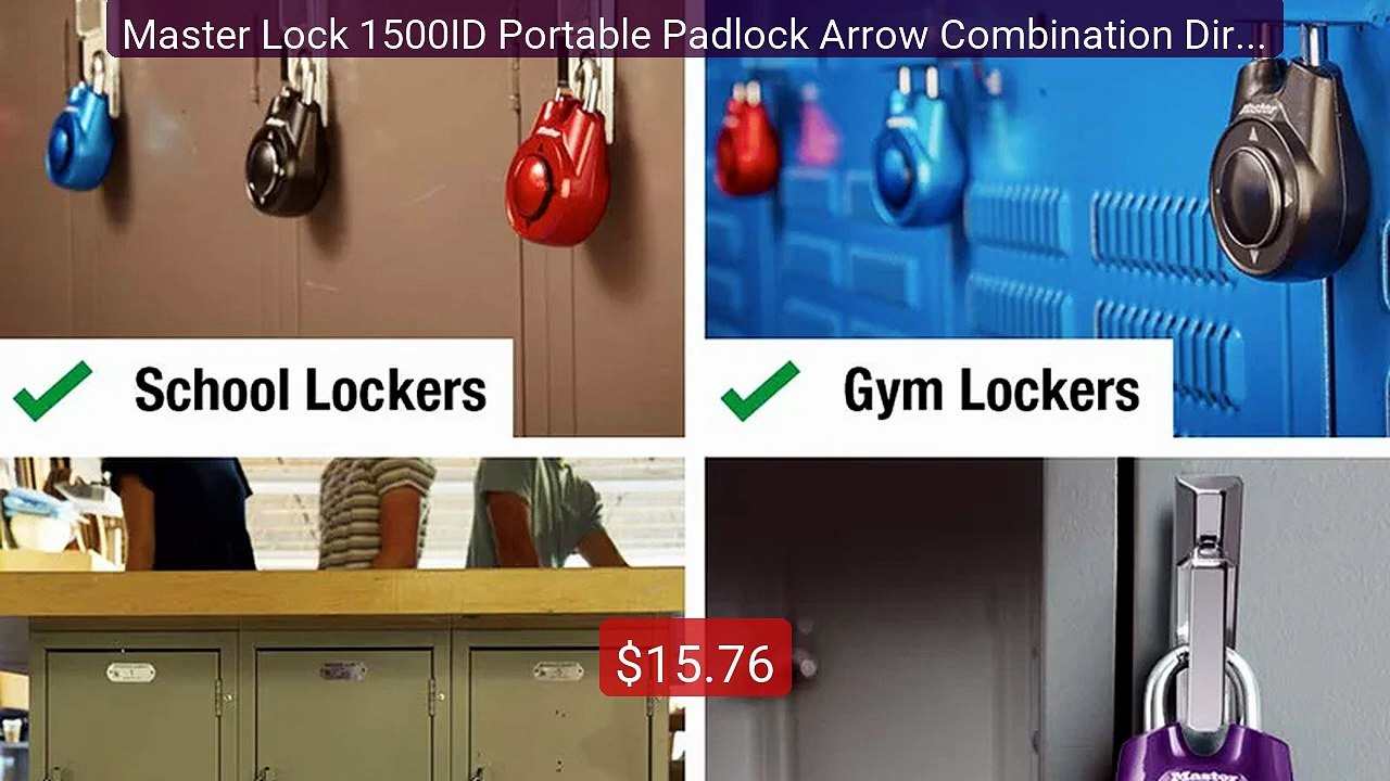 Master Lock 1500ID Portable Padlock Arrow Combination Directional ... -- Best Deal 2026 | Shop Now!