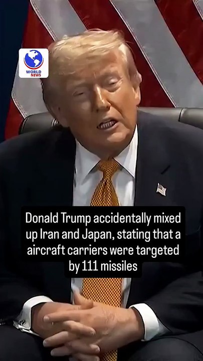 President Donald Trump accidentally mixed up Iran and Japan