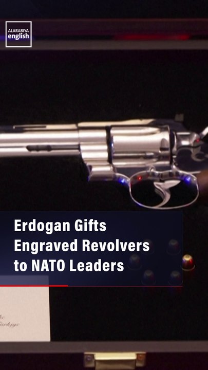 Erdogan Gifts Engraved Revolvers to NATO Leaders