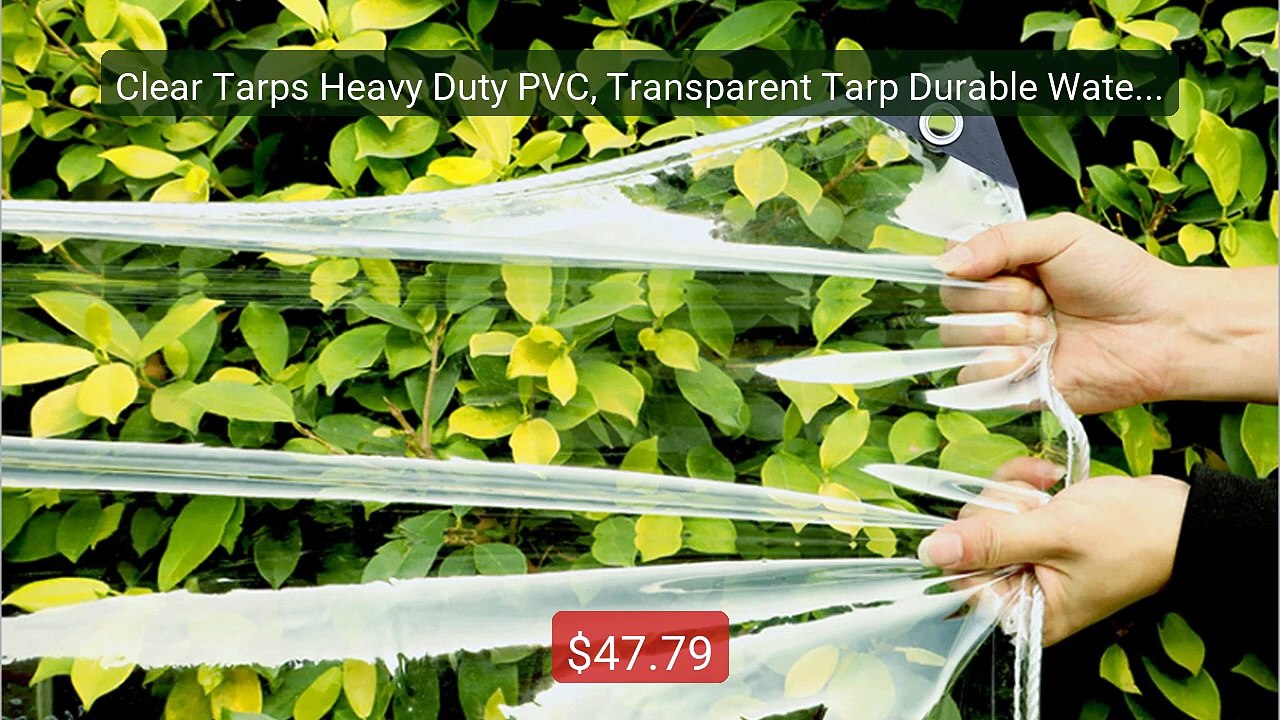 Clear Tarps Heavy Duty PVC, Transparent Tarp Durable Waterproof Du... -- Best Deal 2026 | Shop Now!