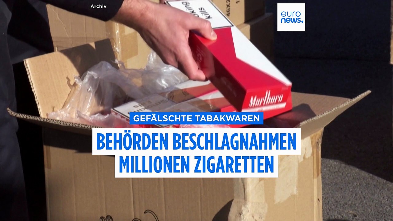 20 Millionen Zigaretten und über 38 Tonnen Tabak in EU-Staaten sichergestellt