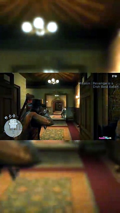 Arthur Hunts Bronte Inside Mansion RDR2 Revenge Dish