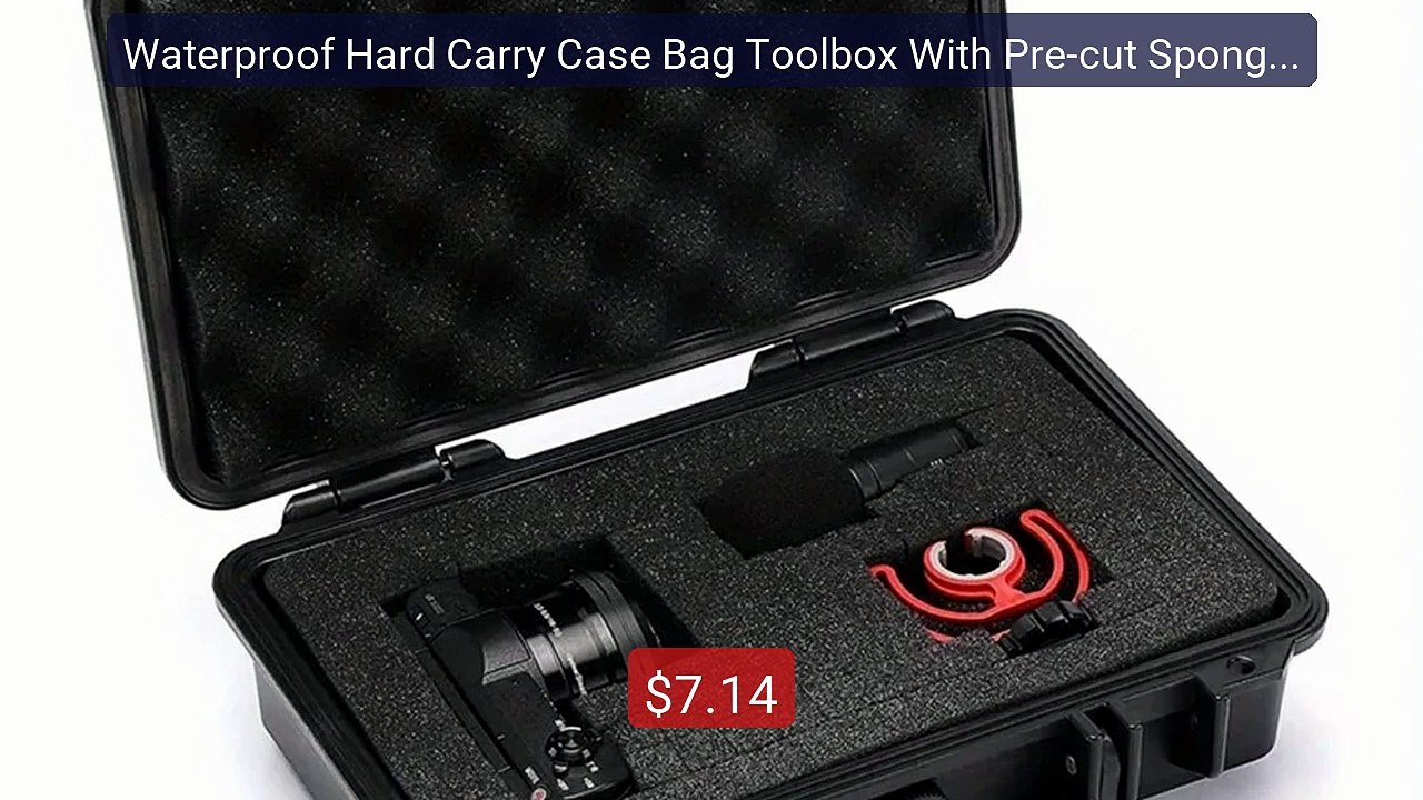Waterproof Hard Carry Case Bag Toolbox With Pre-cut Sponge Storage... -- Best Deal 2026 | Shop Now!
