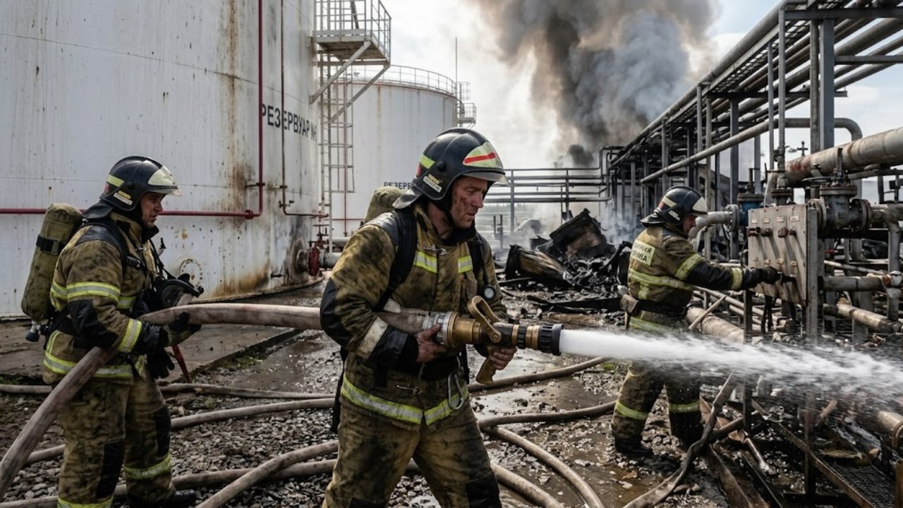 Significant Drone Attacks Set Russian Oil Warehouses Ablaze