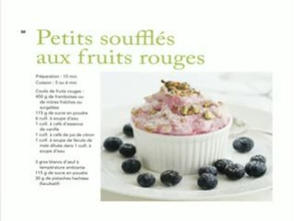 Petits soufflés aux fruits rouges